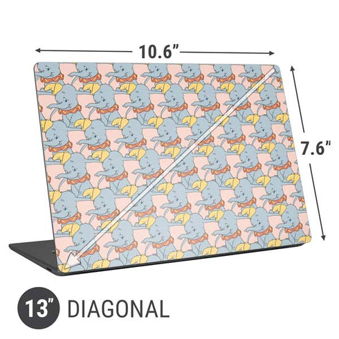 Disney Dumbo Face Pattern Universal Laptop 13in (10.6 x 7.6in) Skin