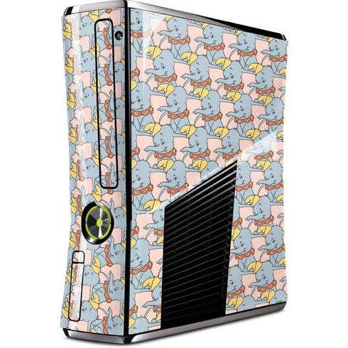 Disney Dumbo Face Pattern Xbox 360 Slim (2010) Skin