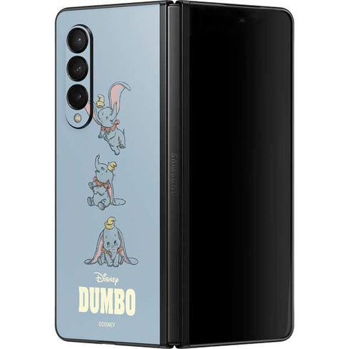 Disney Dumbo Variant Poses Galaxy Z Fold3 5G Skin