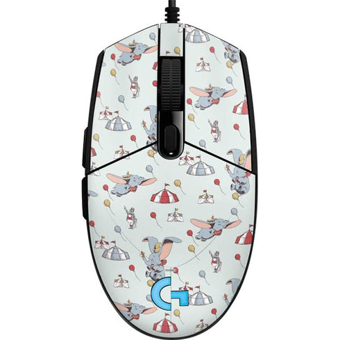 Disney Dumbo Vintage Pattern G203 Prodigy RGB Wired Gaming Mouse Skin