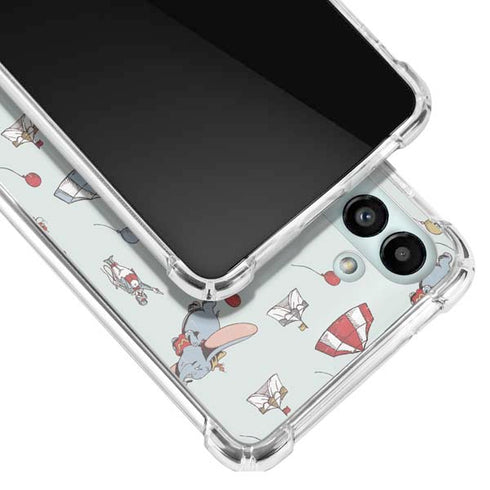 Disney Dumbo Vintage Pattern Galaxy A13 5G Clear Case