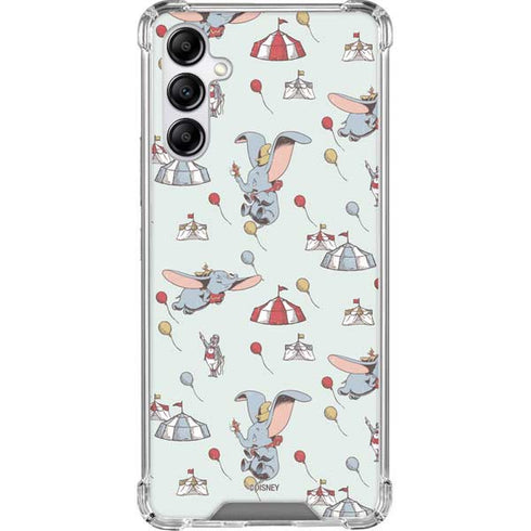 Disney Dumbo Vintage Pattern Galaxy A14 5G Clear Case