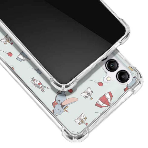 Disney Dumbo Vintage Pattern Galaxy A14 5G Clear Case