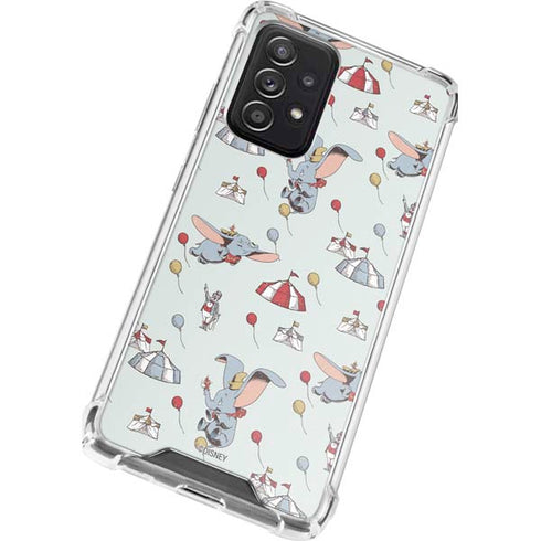 Disney Dumbo Vintage Pattern Galaxy A52 5G Clear Case