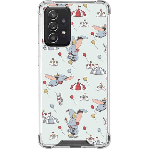 Disney Dumbo Vintage Pattern Galaxy A52 5G Clear Case