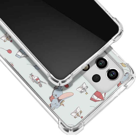 Disney Dumbo Vintage Pattern Galaxy A53 5G Clear Case