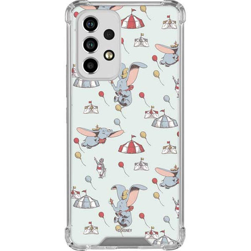 Disney Dumbo Vintage Pattern Galaxy A53 5G Clear Case