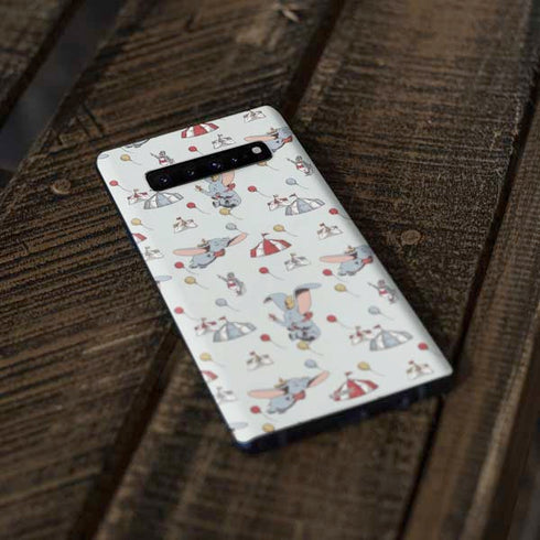 Disney Dumbo Vintage Pattern Galaxy S10 Skin