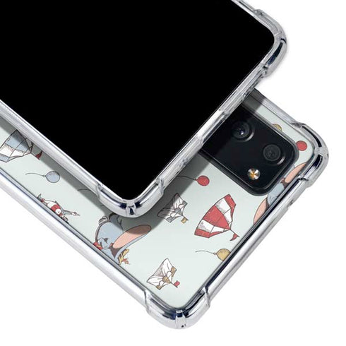 Disney Dumbo Vintage Pattern Galaxy S20 FE Clear Case