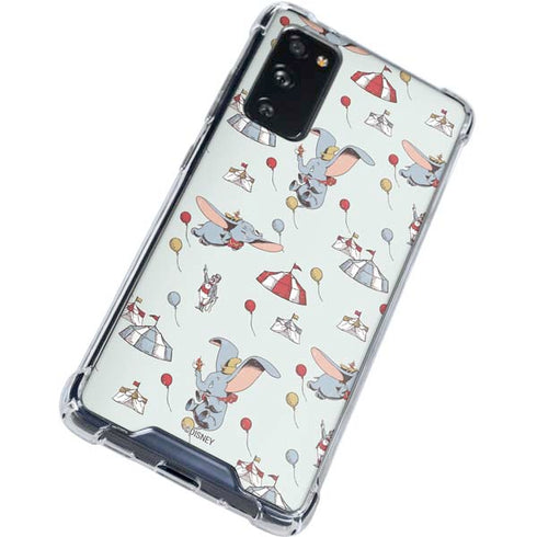 Disney Dumbo Vintage Pattern Galaxy S20 FE Clear Case