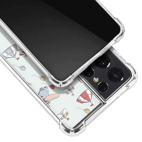 Disney Dumbo Vintage Pattern Galaxy S21 Ultra 5G Clear Case