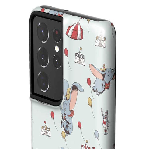 Disney Dumbo Vintage Pattern Galaxy S21 Ultra 5G Pro Case