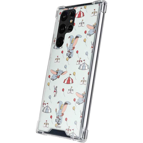 Disney Dumbo Vintage Pattern Galaxy S22 Ultra Clear Case