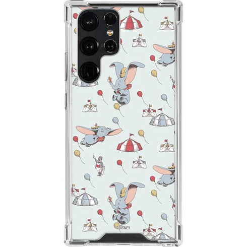 Disney Dumbo Vintage Pattern Galaxy S22 Ultra Clear Case