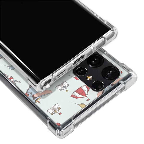 Disney Dumbo Vintage Pattern Galaxy S22 Ultra Clear Case