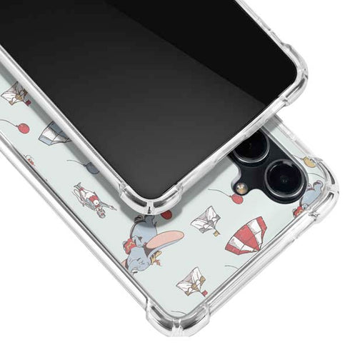 Disney Dumbo Vintage Pattern Galaxy S23 FE Clear Case