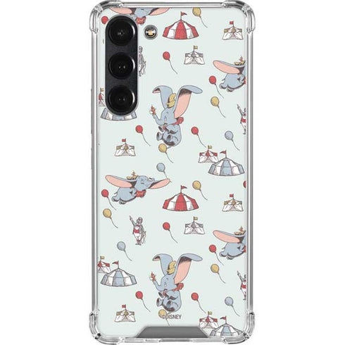 Disney Dumbo Vintage Pattern Galaxy S23 Plus Clear Case