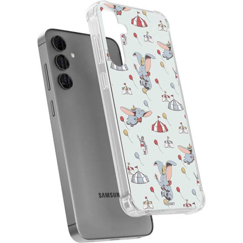 Disney Dumbo Vintage Pattern Galaxy S24 Plus Clear Case
