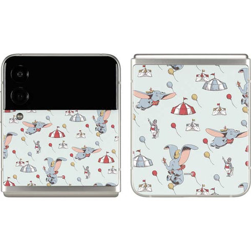Disney Dumbo Vintage Pattern Galaxy Z Flip3 5G Skin