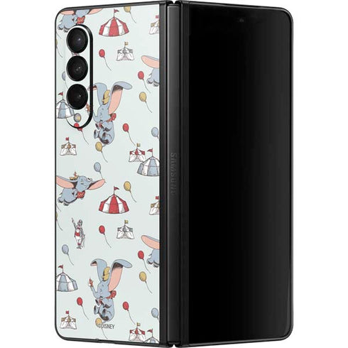 Disney Dumbo Vintage Pattern Galaxy Z Fold3 5G Skin
