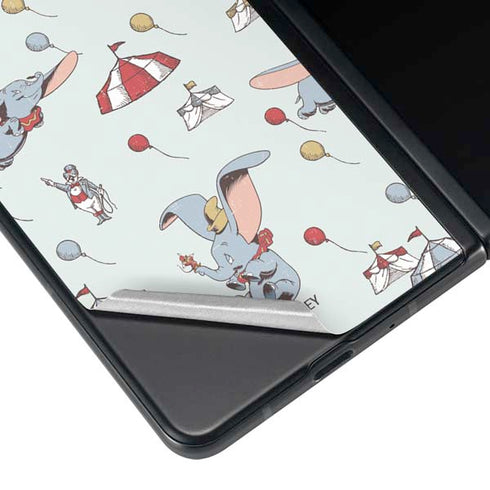 Disney Dumbo Vintage Pattern Galaxy Z Fold3 5G Skin