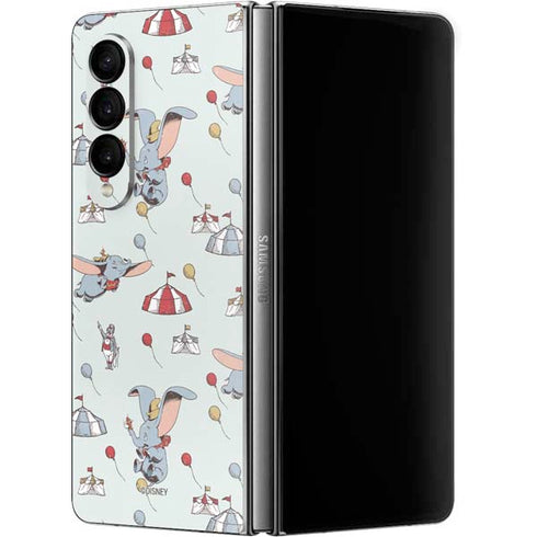 Disney Dumbo Vintage Pattern Galaxy Z Fold4 5G Skin