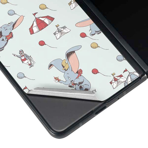 Disney Dumbo Vintage Pattern Galaxy Z Fold4 5G Skin