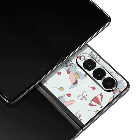 Disney Dumbo Vintage Pattern Galaxy Z Fold4 5G Skin