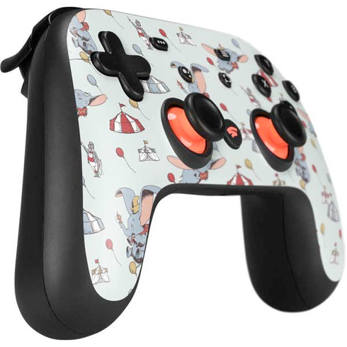 Disney Dumbo Vintage Pattern Google Stadia Controller Skin