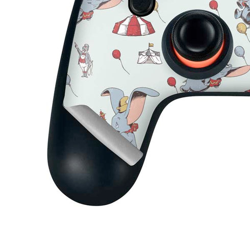 Disney Dumbo Vintage Pattern Google Stadia Controller Skin