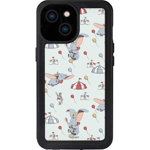 Disney Dumbo Vintage Pattern iPhone 13 Mini Waterproof Case