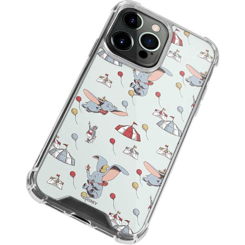 Disney Dumbo Vintage Pattern iPhone 13 Pro Clear Case