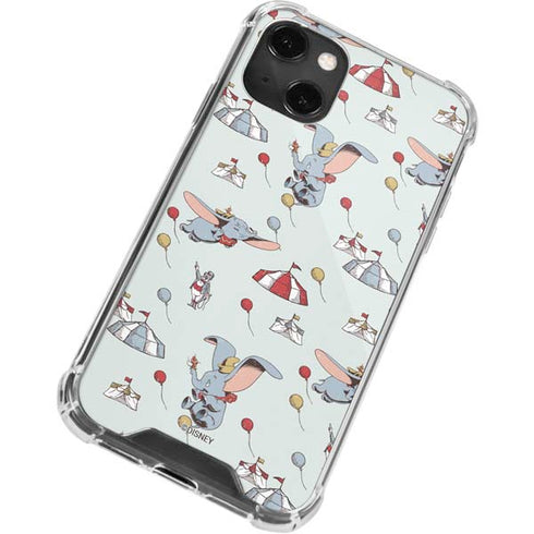 Disney Dumbo Vintage Pattern iPhone 14 Plus Clear Case