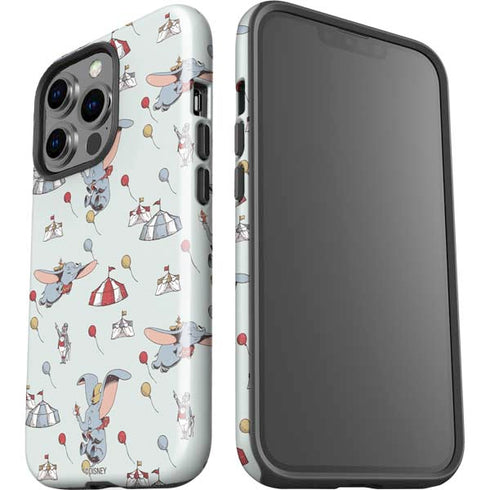 Disney Dumbo Vintage Pattern iPhone 14 Pro Impact Case