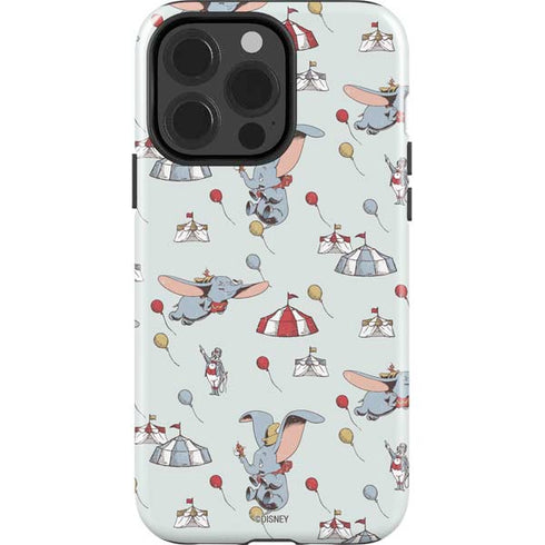 Disney Dumbo Vintage Pattern iPhone 14 Pro Impact Case