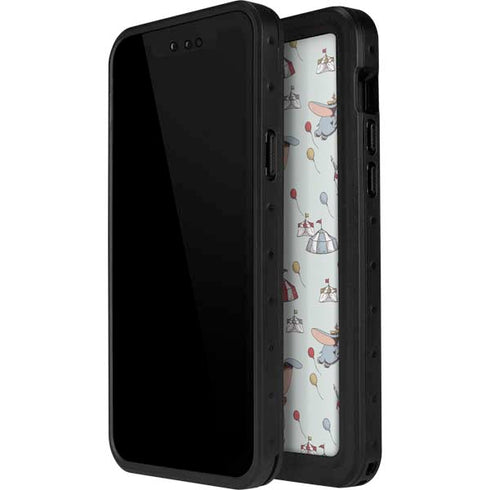 Disney Dumbo Vintage Pattern iPhone 14 Pro Max Waterproof Case