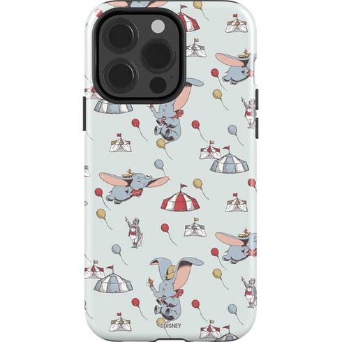 Disney Dumbo Vintage Pattern iPhone 15 Pro Impact Case
