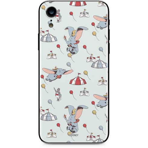 Disney Dumbo Vintage Pattern iPhone XR Skin