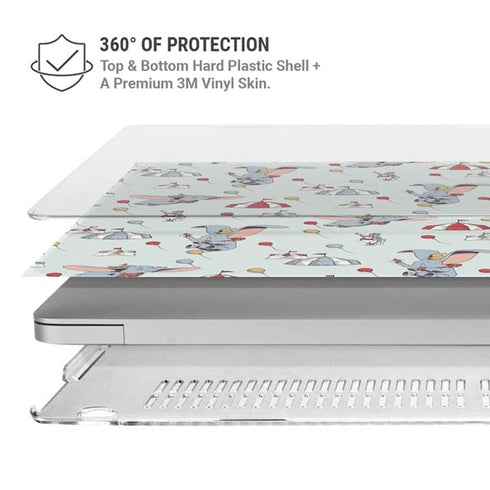 Disney Dumbo Vintage Pattern MacBook Air 15in (2023-2025) Case plus Skin