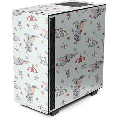Disney Dumbo Vintage Pattern NZXT H510 Compact ATX Mid-Tower Case Skin