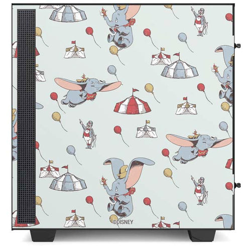 Disney Dumbo Vintage Pattern NZXT H510 Compact ATX Mid-Tower Case Skin