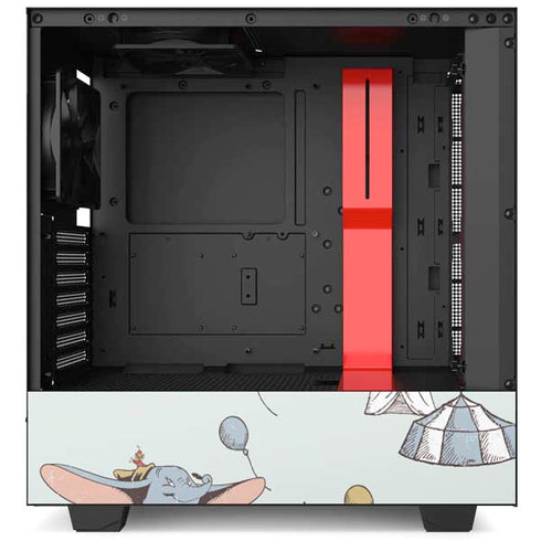 Disney Dumbo Vintage Pattern NZXT H510 Compact ATX Mid-Tower Case Skin