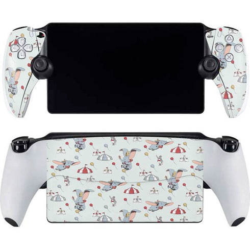Disney Dumbo Vintage Pattern PlayStation Portal Remote Player Skin