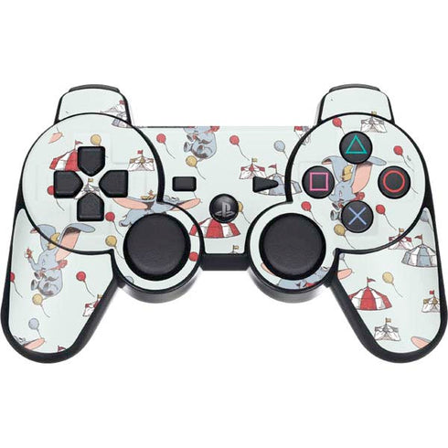Disney Dumbo Vintage Pattern PS3 Dual Shock wireless controller Skin