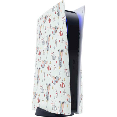 Disney Dumbo Vintage Pattern PS5 Console Skin