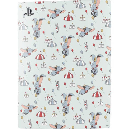 Disney Dumbo Vintage Pattern PS5 Console Skin