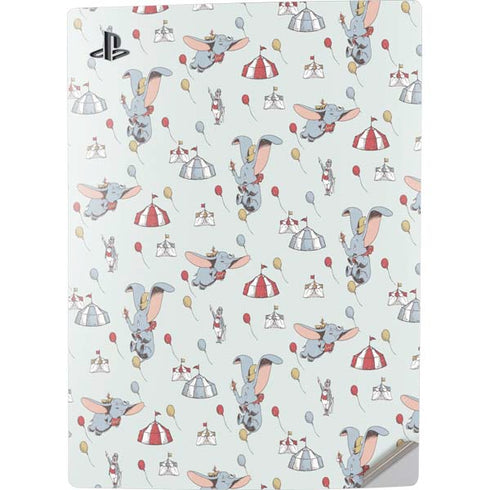 Disney Dumbo Vintage Pattern PS5 Digital Edition Console Skin