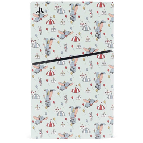 Disney Dumbo Vintage Pattern PS5 Slim Disk Console Skin
