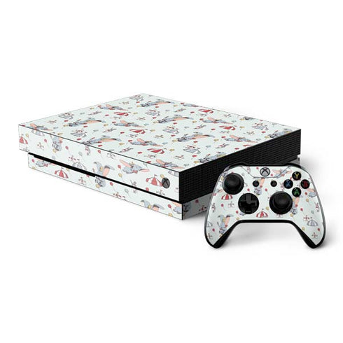 Disney Dumbo Vintage Pattern Xbox One X Bundle Skin