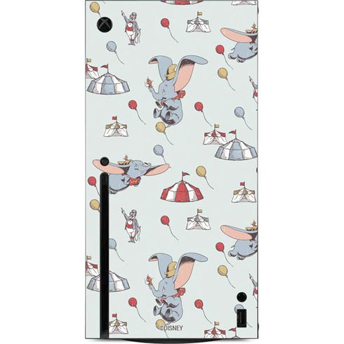 Disney Dumbo Vintage Pattern Xbox Series X Console Skin